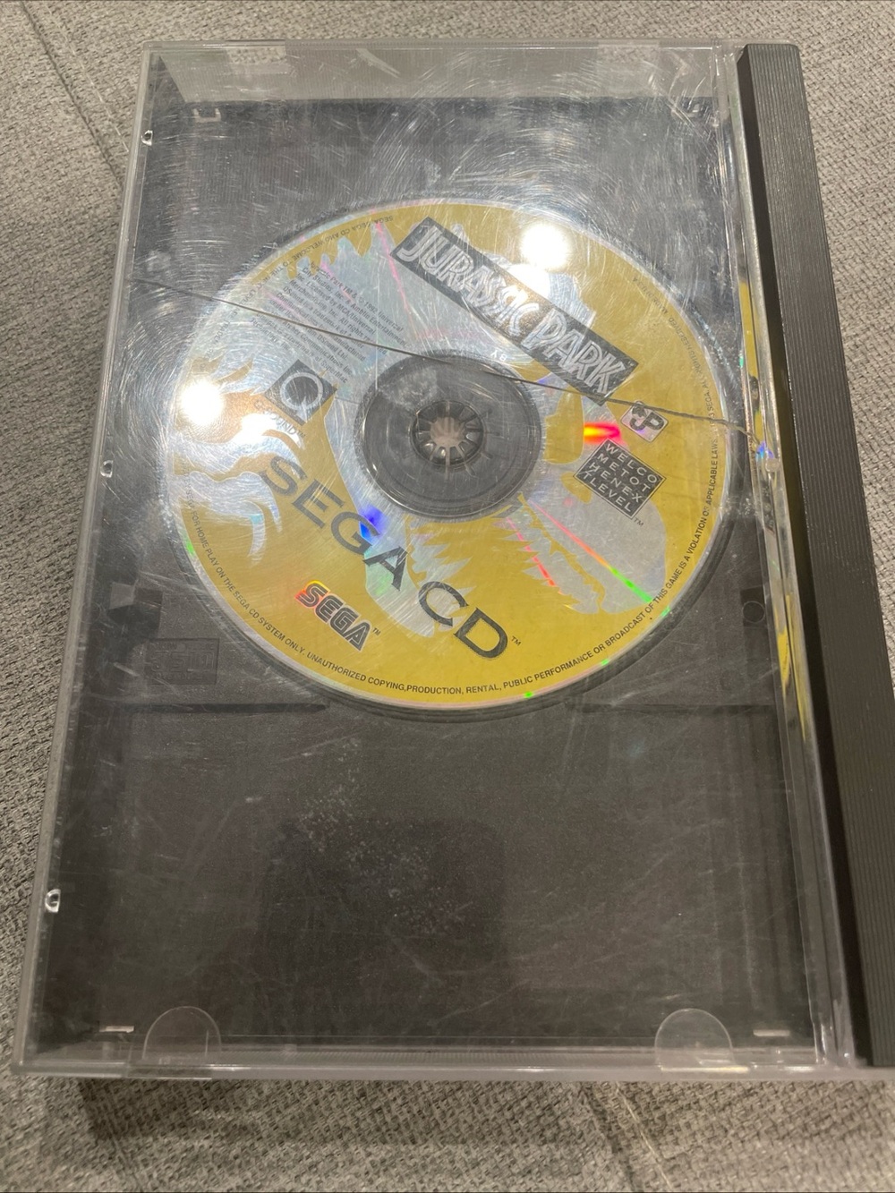 Jurassic Park (Sega CD, 1993) Case And Disc Only
